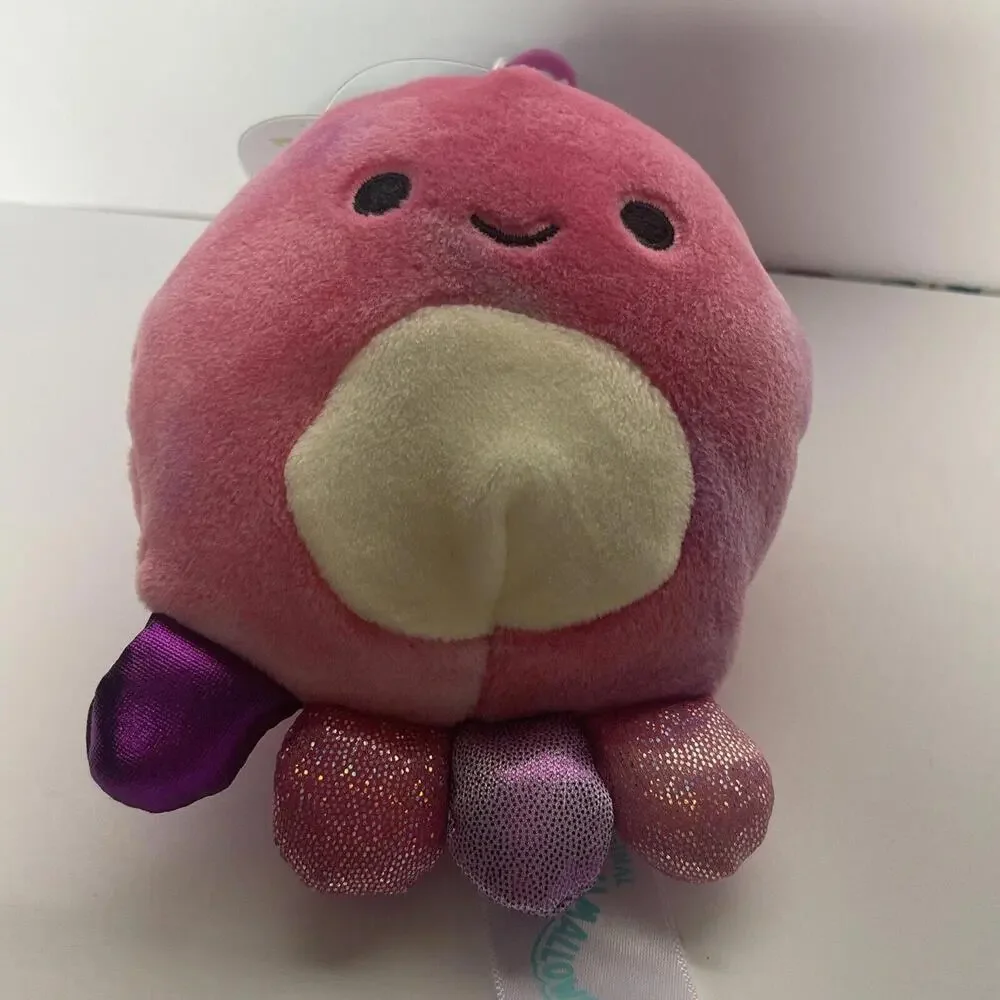 Adelaide The Octopus Squishmallows Clip Keychain 3.5